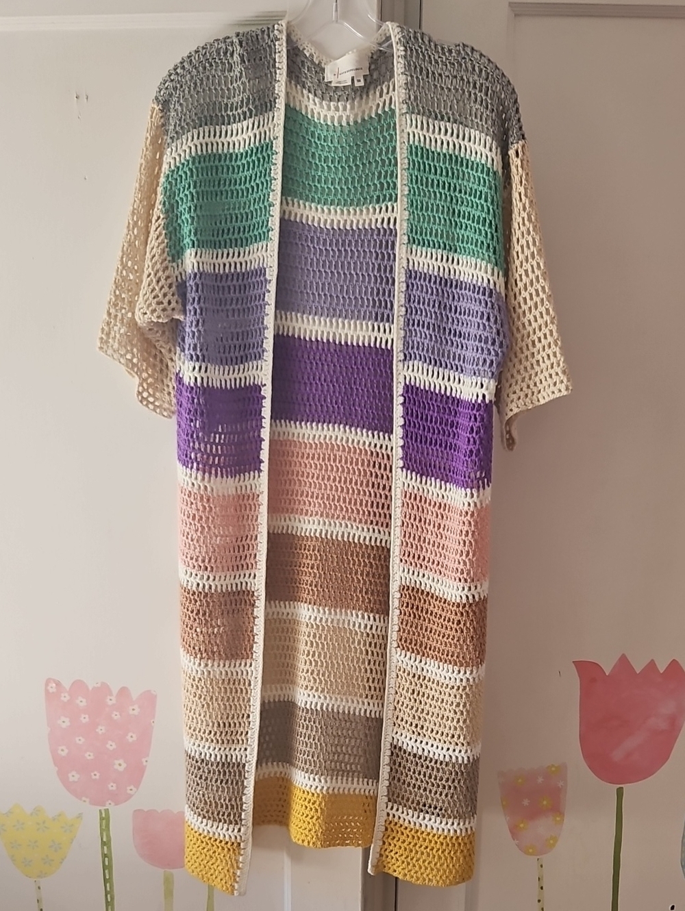 Anthro Multi-colored Cardigan, ONE SIZE!